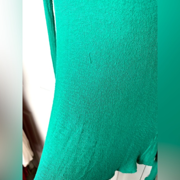 FREE PEOPLE Intimately Weekend Snuggle Turtleneck Shirt Top Blouse Emerald Kelly - Picture 6 of 15